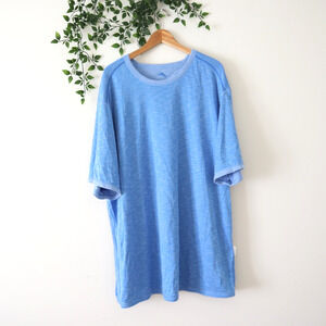 Tommy Bahama Men's Blue Short Sleeve Crewneck Modal Blend Shirt Size 3XL